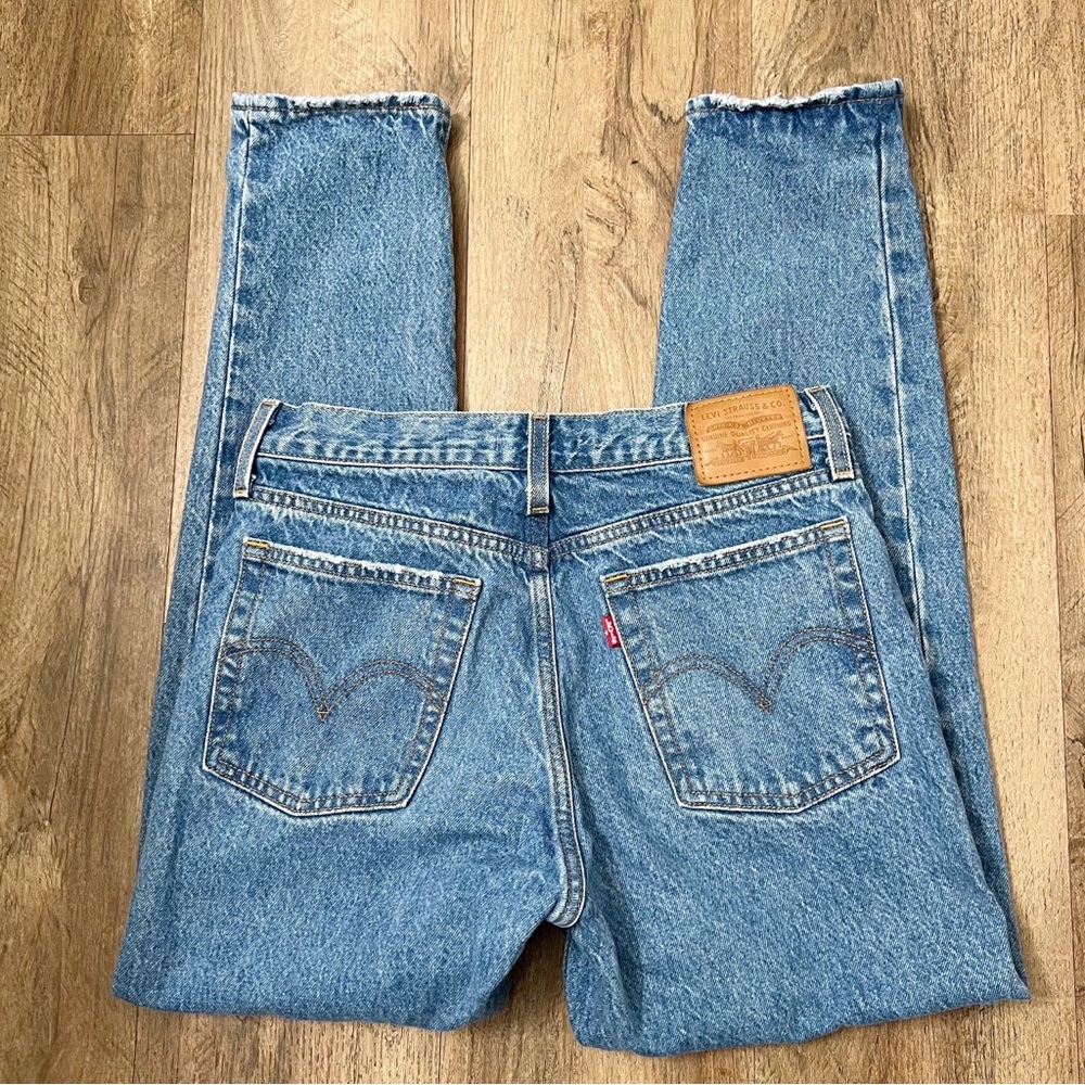 Levi’s Premium Womens Jean Wedgie Icon Athens Asleep Blue High Rise Sz 28 - Picture 8 of 12